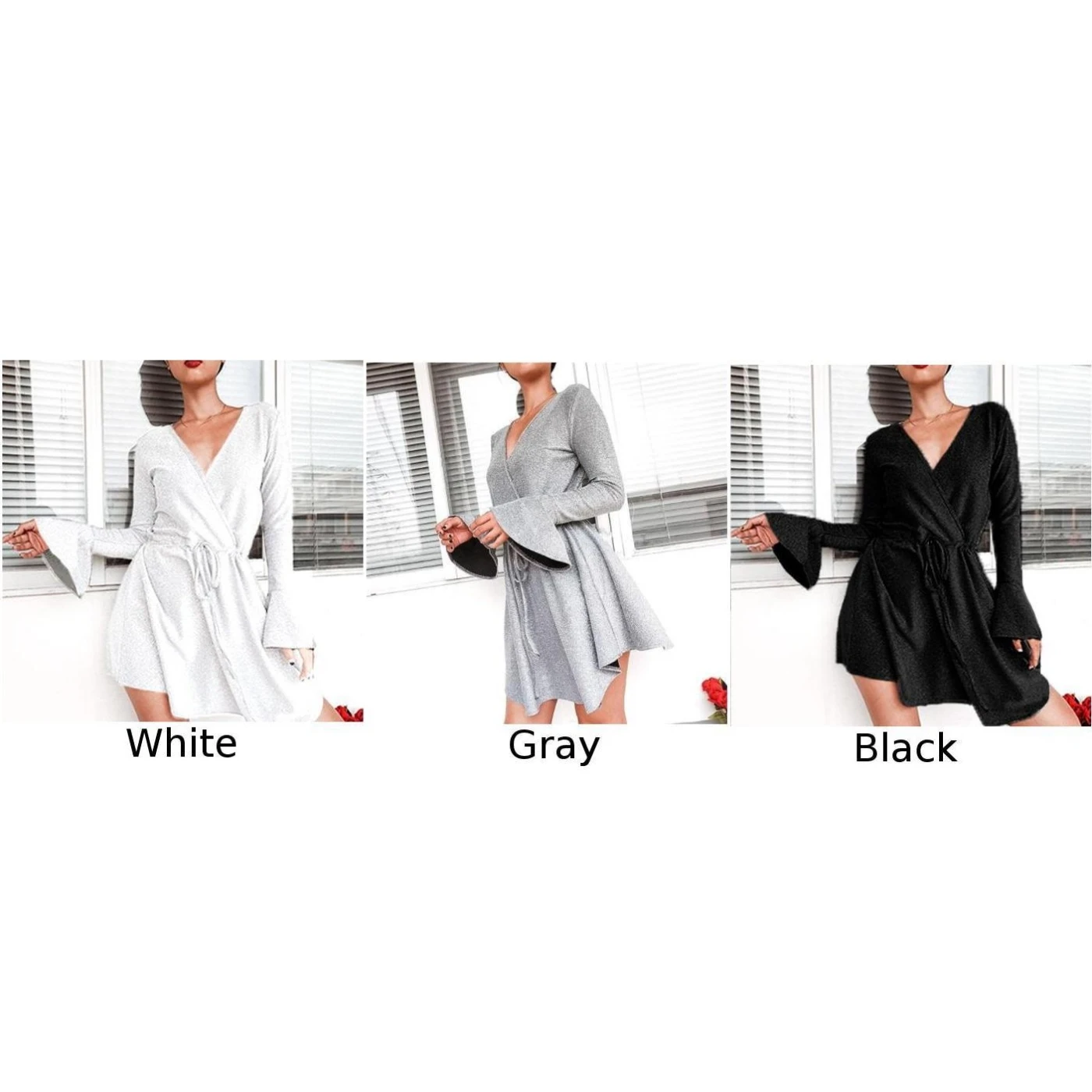 Летние женские платья модные свободные сексуальные v образным вырезом Империя