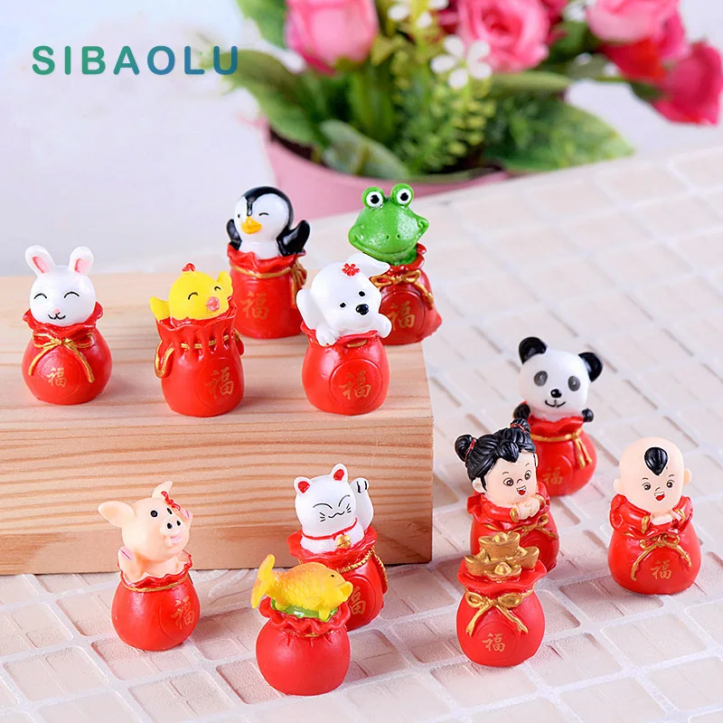 Миниатюрные фигурки для мальчиков и девочек модели счастливых анимилов домашний