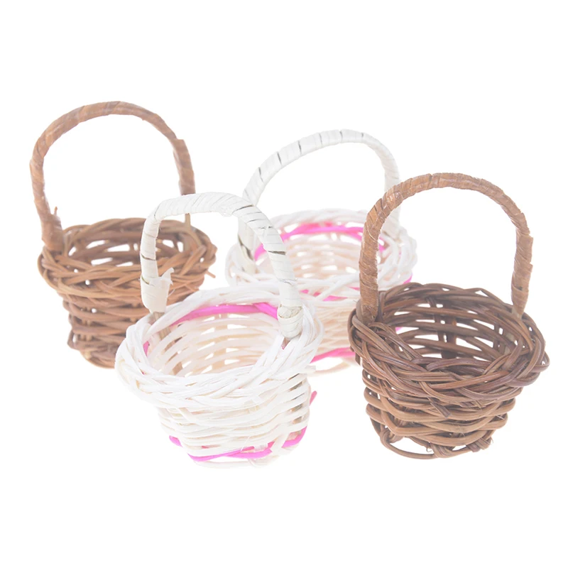 1 шт. плетение ротанга хранилище корзина для фруктов косметика чай пикник коробка