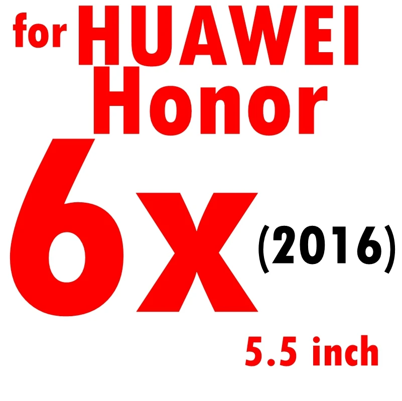 9 H для экрана из закаленного стекла для huawei Honor 8 4X 5x 6X Y560 5A 4C Pro y6 pro p8 lite Экран защитная пленка sklo на huawei защитное стекло - Цвет: For  huawei 6x