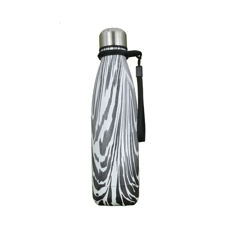 

500ML Creative Zebra Stripe Stainless Steel Water Bottle Vacuum Insualted Thermos Drink Bottle MyBottle