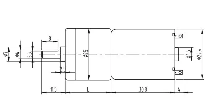 DC6V12V24V 12-1360 об/мин редукционный мотор Реверсивный низкоскоростной турбо-мотор с