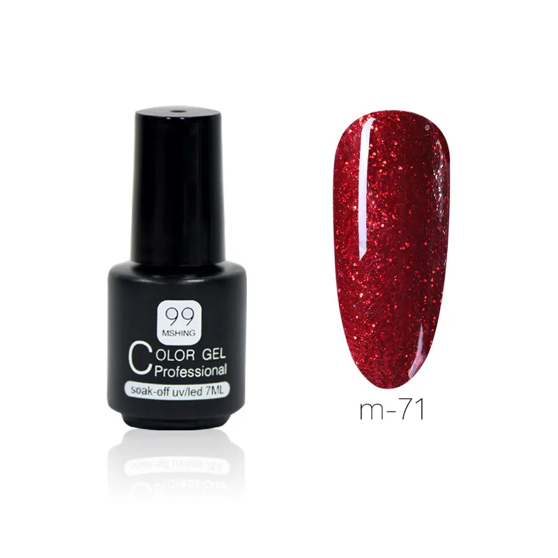 M071 MSHING99 Гель-лак набор для маникюра Полупостоянный Vernis верхнее покрытие УФ светодиодный Гель-лак замачиваемый ногтей художественный Гель-лак для ногтей - Цвет: M071
