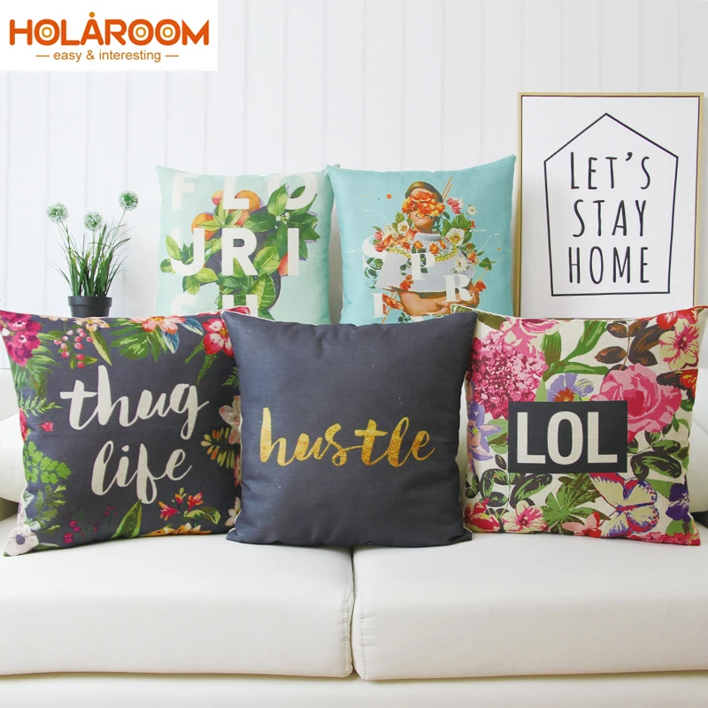 Садовые винтажные чехлы для диванов с цветочным принтом наволочки сидений