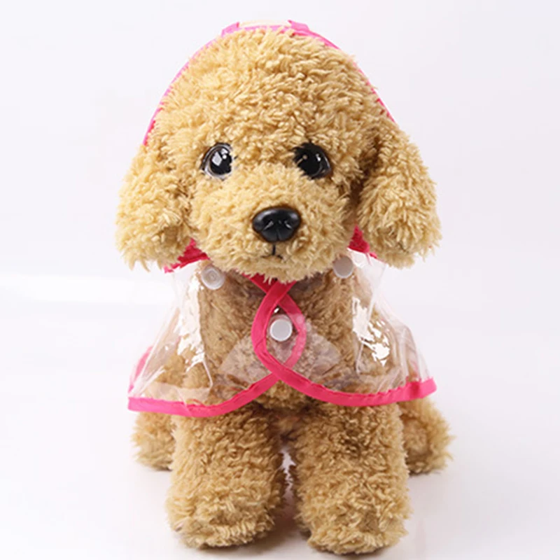 Прозрачный дождевик для собак из ПВХ водонепроницаемый домашних животных
