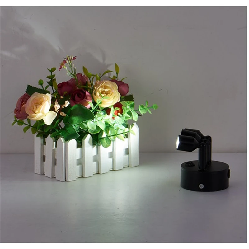 Вращающаяся лампа для шкафа с 3 головками без проводов перезаряжаемой литиевой