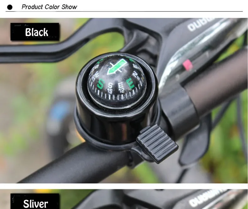 Велосипедный звонок для велосипеда с компасом сигнал MTB до велосипед аварийный сигнал с креплением на руле кольцо с компасом Набат рог велосипед велосипеда аксессуары с колокольчиком