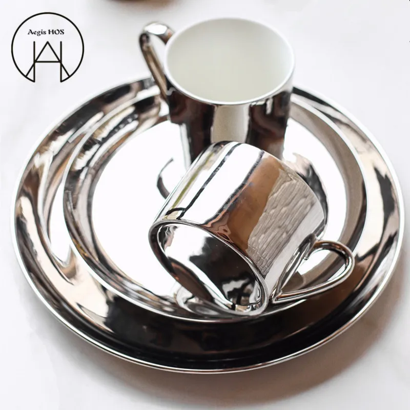 Бесплатная доставка керамическая Золотая посуда высокое качество тарелка для