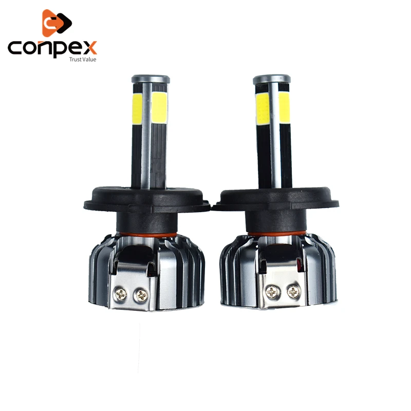 Conpex 12v 35w 7000lm автомобиля фары для авто светодиодный canbus 4 боковой свет cob для Fiat Tipo 500 500c Punto stilo bravo siena