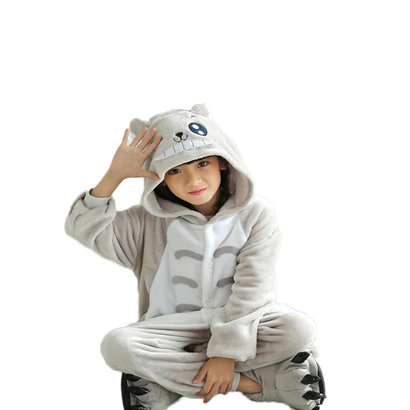 Зимний детский пижама для мальчиков с рисунком Тоторо пижамы в рождественском