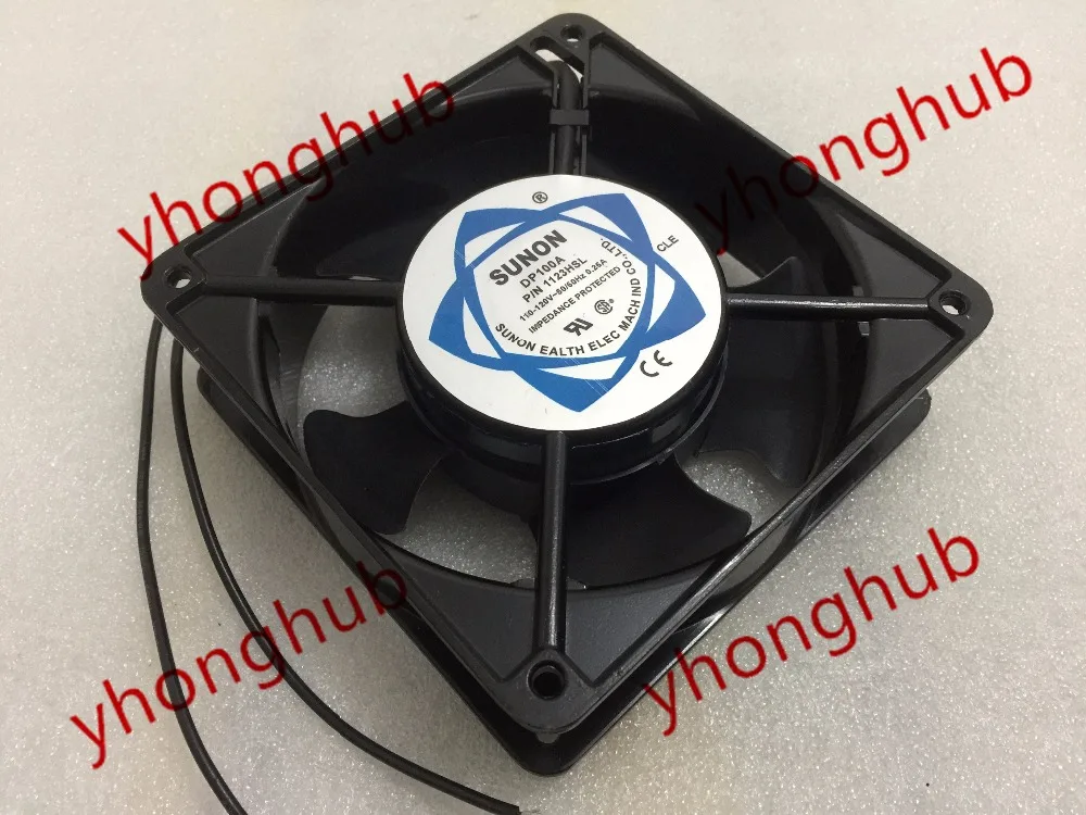 SUNON DP100A P/N 1123HSL AC 110V 0.26A 120x120x38 мм вентилятор охлаждения сервера|square fan|server fanfan 110v |