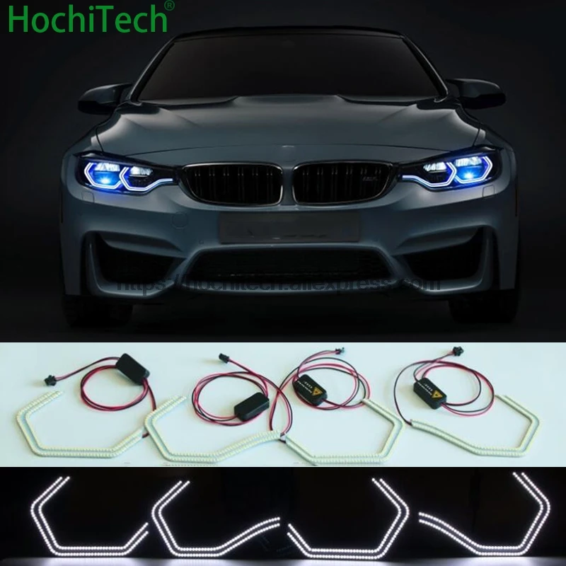 Белая концепция M4 знакованный стиль светодиодный комплект Angel Eye с релейными