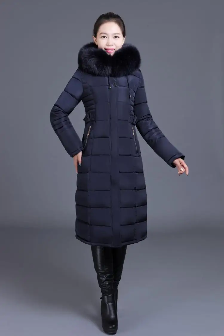 YAGENZ6XL зимние парки пальто с капюшоном женская одежда элегантное тонкое плотное хлопковое длинное пальто теплая куртка женская