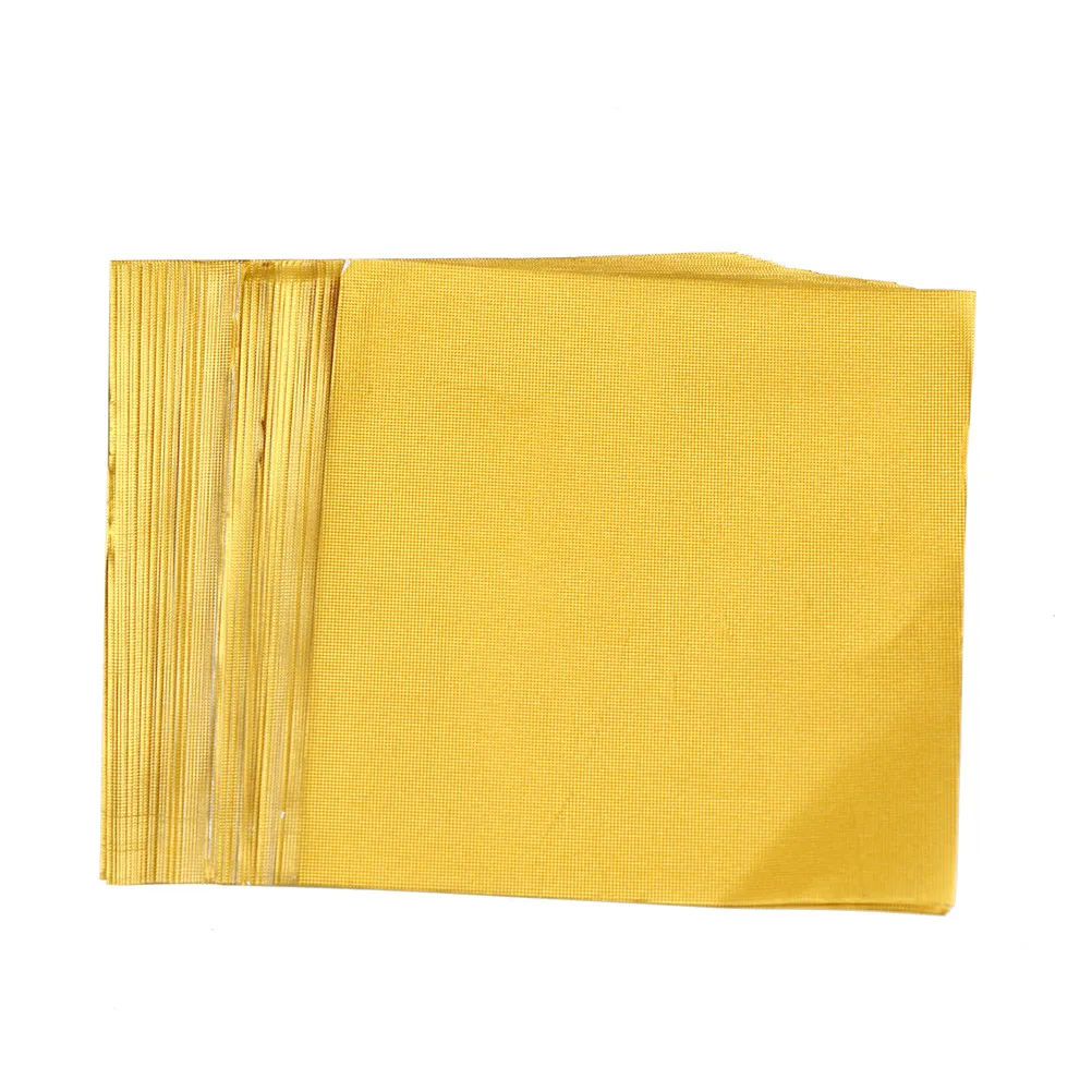 100 шт. квадратная конфетная упаковка фольга бумажные листы для свадебной