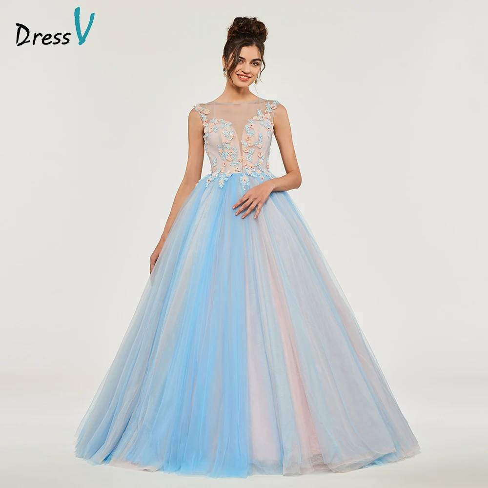 

Dressv Ball Gown Puffy Quinceanera Dresses Button Princess Sleeveless Appliques Sweet 16 Dress Vestidos De Debutante 15 Anos