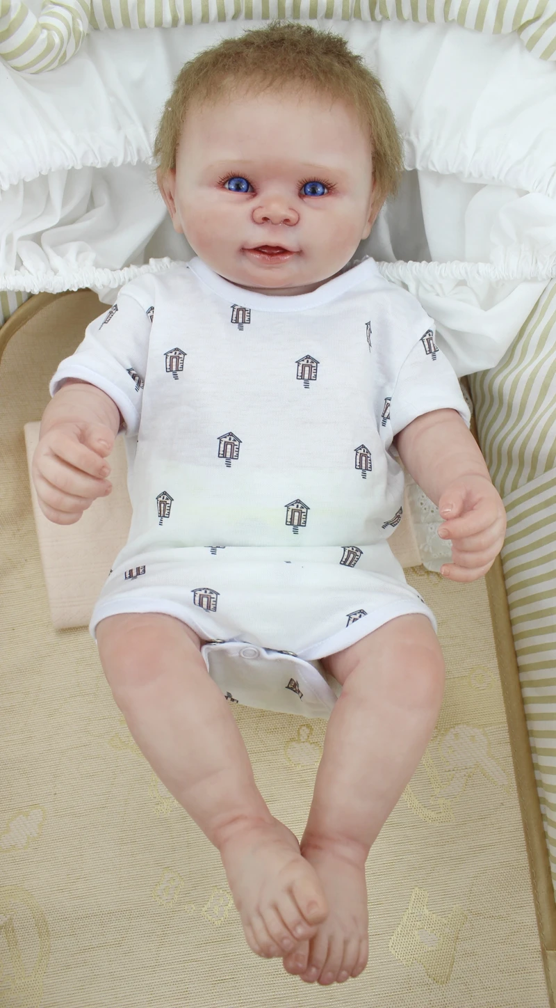 

55cm Full Silicone Reborn Girl Baby Doll Toys Realistic Newborn Princess Babies Doll Lovely Birthday Gift Present