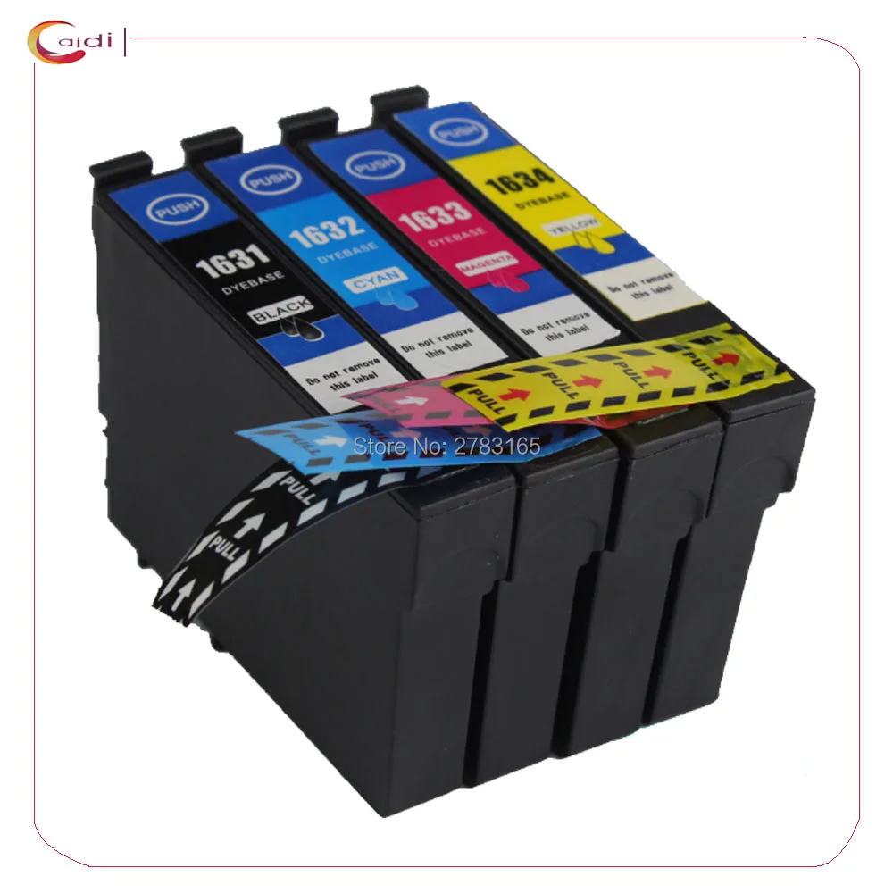 4 вида цветов T16XL чернильный картридж для epson Workforce WF-2010W WF-2510WF WF-2520 WF-2530WF принтер T1631