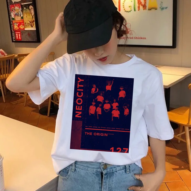 Nct футболка muisic корейский Harajuku эстетический Ullzang Винтажный стиль 90s футболка женская мода Графический Топ Футболка женские футболки - Цвет: 2756