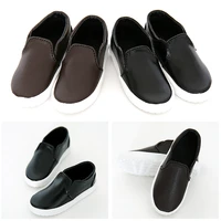 1pair new fashion doll shoes casual black brown bjd shoes 13 14