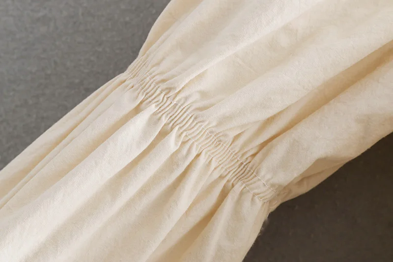 Женская короткая блузка в дворцовом стиле Повседневная Эластичная с квадратным