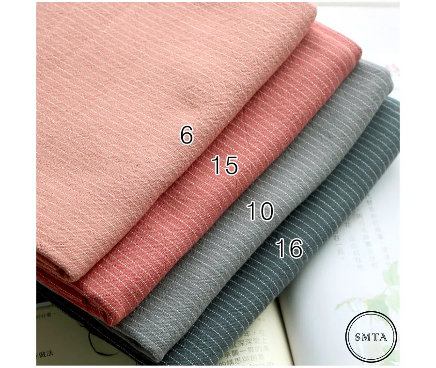 50*140 см DIY Япония маленькая ткань группа Пряжа-окрашенная ткань, для шитья Лоскутное шитье ручной работы, полоса точка случайный D30