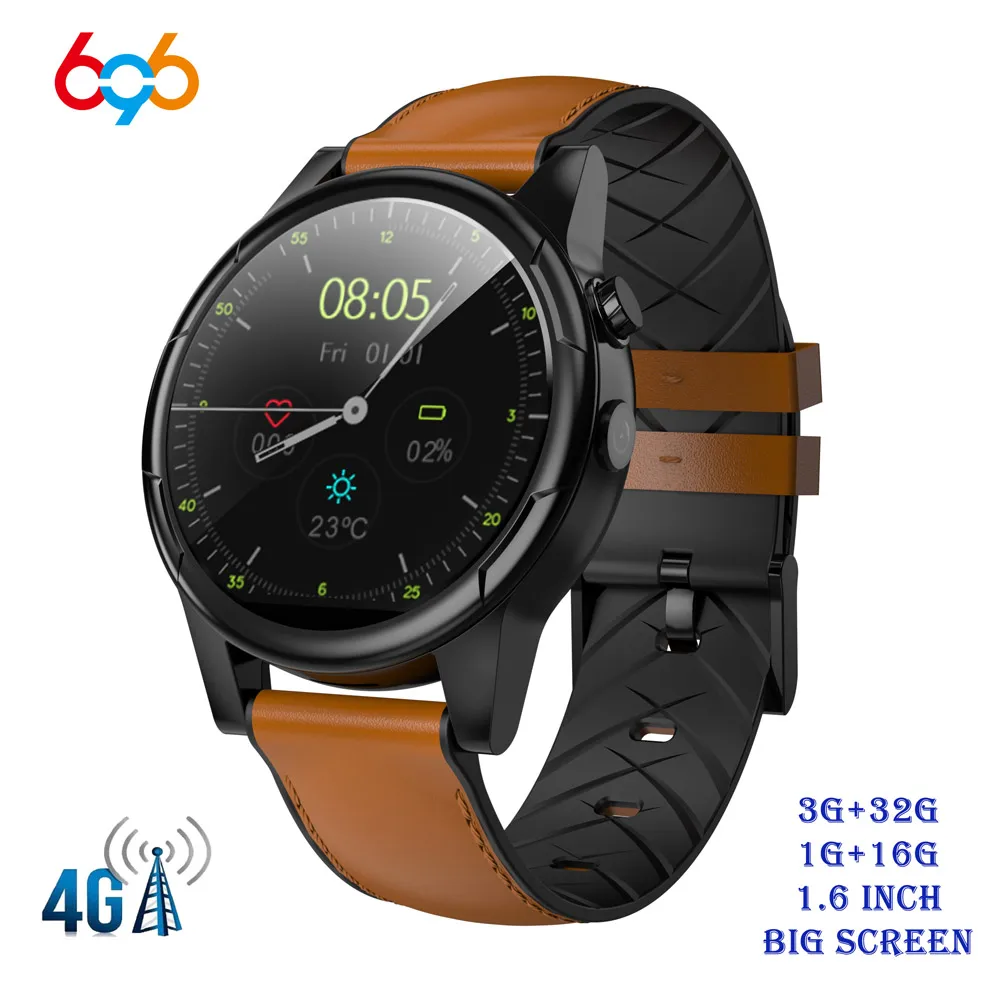 696X361 4G LTE Android 7 1 Смарт часы 6 дюймов Большой экран круглый WiFi gps сим карта Smartwatch