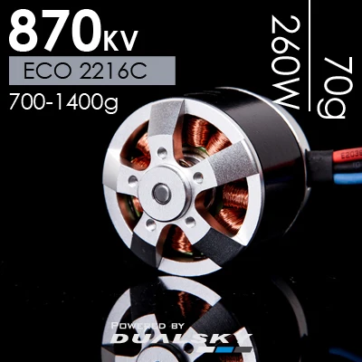 870KV Dualsky крыло Прохладный бесщеточный двигатель XM2834CA ECO 2216C пульт дистанционного управления Самолет фиксированное крыло аксессуары - Цвет: 870KV