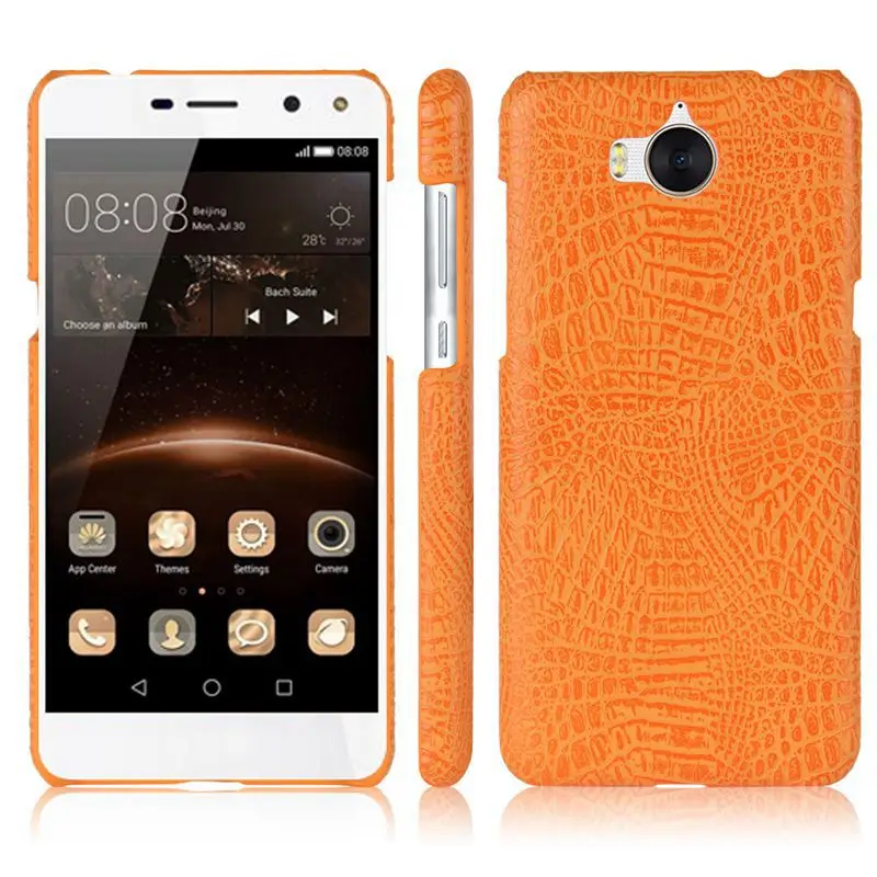 Имидо из крокодиловой кожи искусственной для huawei Y5 2017 MYA L22 L23 L03 U29 защитный чехол