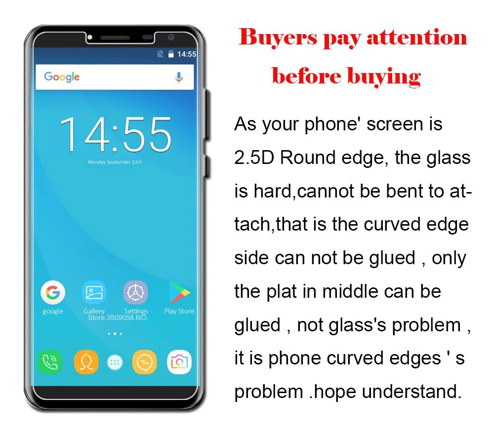 Защитное стекло Hisense F24 закаленное с защитой от царапин для F 24 Защитная пленка 2.5D