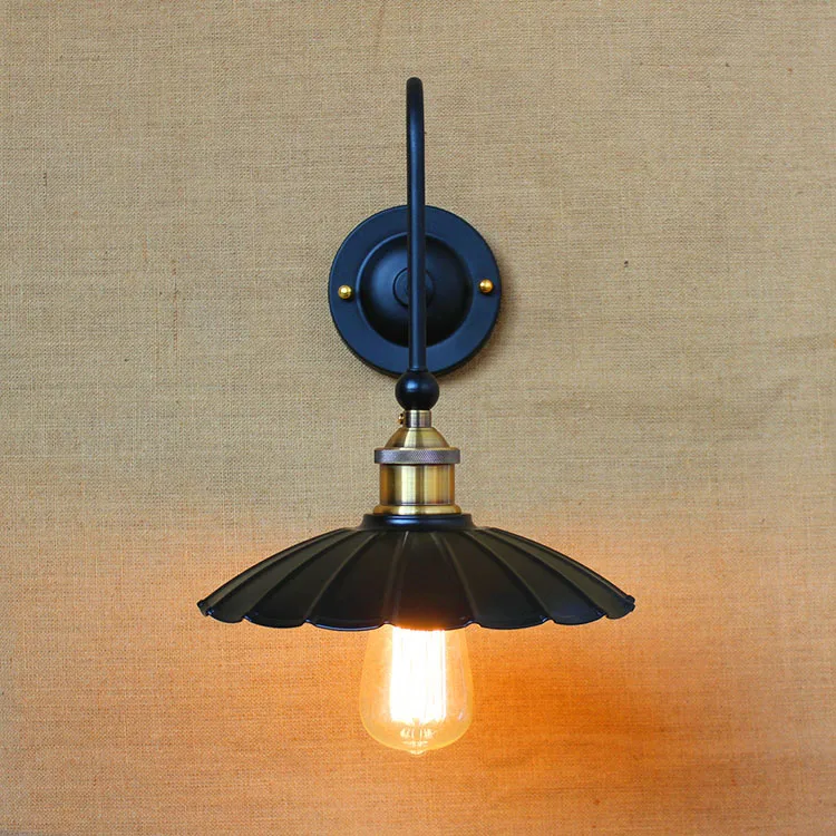 Белый черный под старину Ретро Настенные светильники Винтаж деревенский