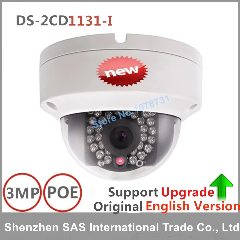 Новое поступление Hikvision Origial английский 3mp CMOS купола Камера ds-2cd1131-i IP стандартным