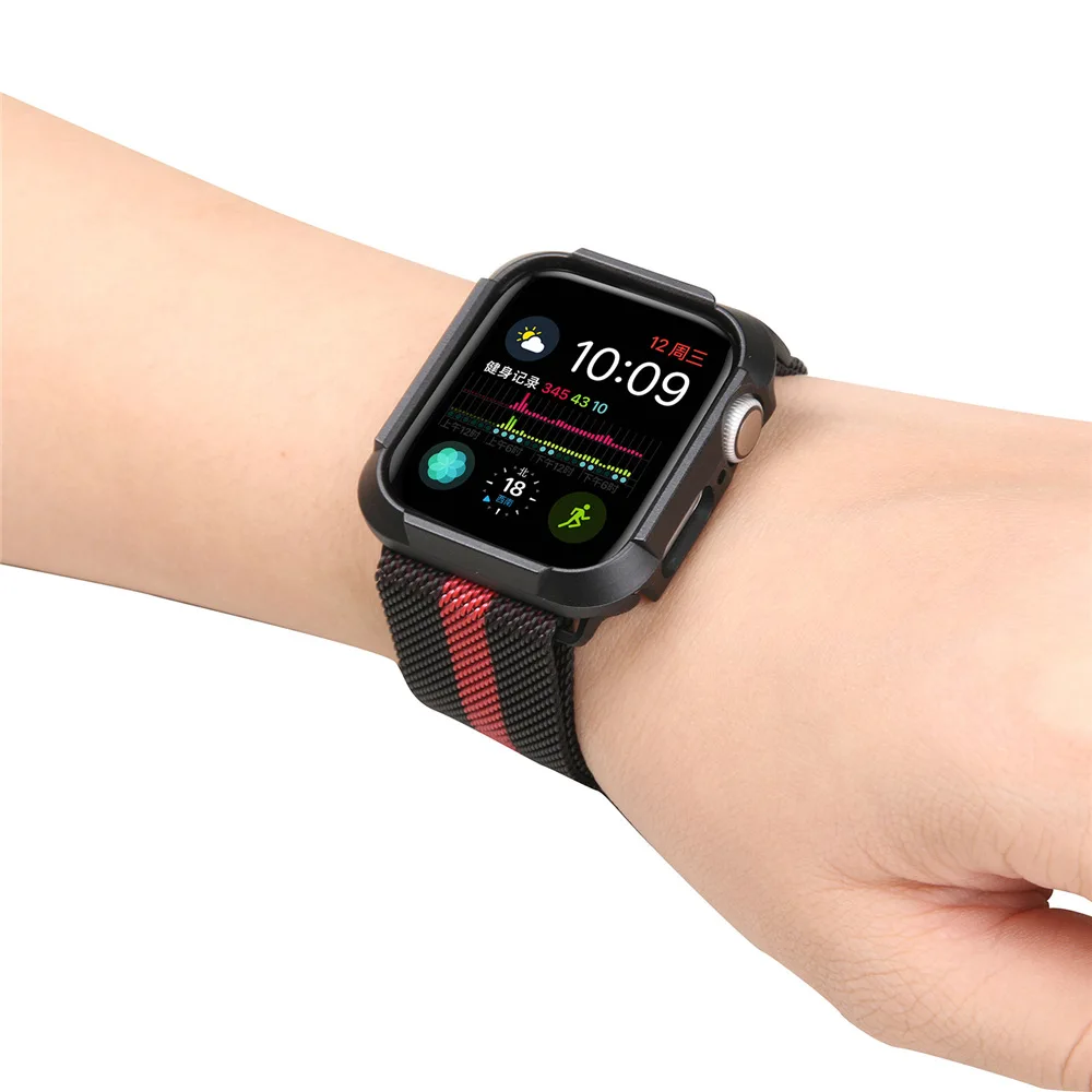 PC защитный чехол для Apple Watch Series SE/6/5/4 противоударный рамка iWatch 40 мм 44 Высокое