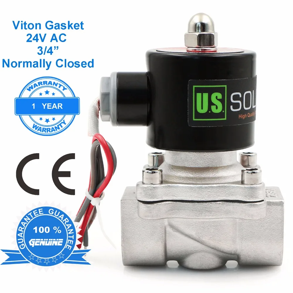 Американский твердый 3/4 &quot24V AC Электрический электромагнитный клапан из