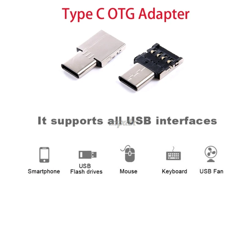 

Type C To USB OTG Connector Adapter for USB Flash Drive S8 Note8 Android Phone Whosale&Dropship