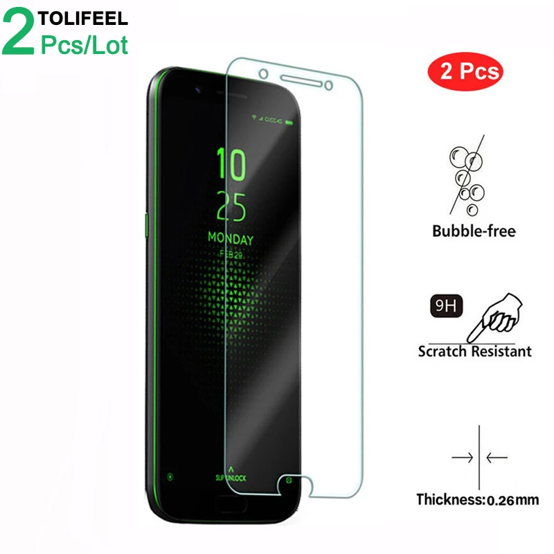 2 шт закаленное стекло для Xiaomi Black Shark, защита экрана 9H 2.5D, Защитное стекло для телефона Xiaomi Blackshark glass