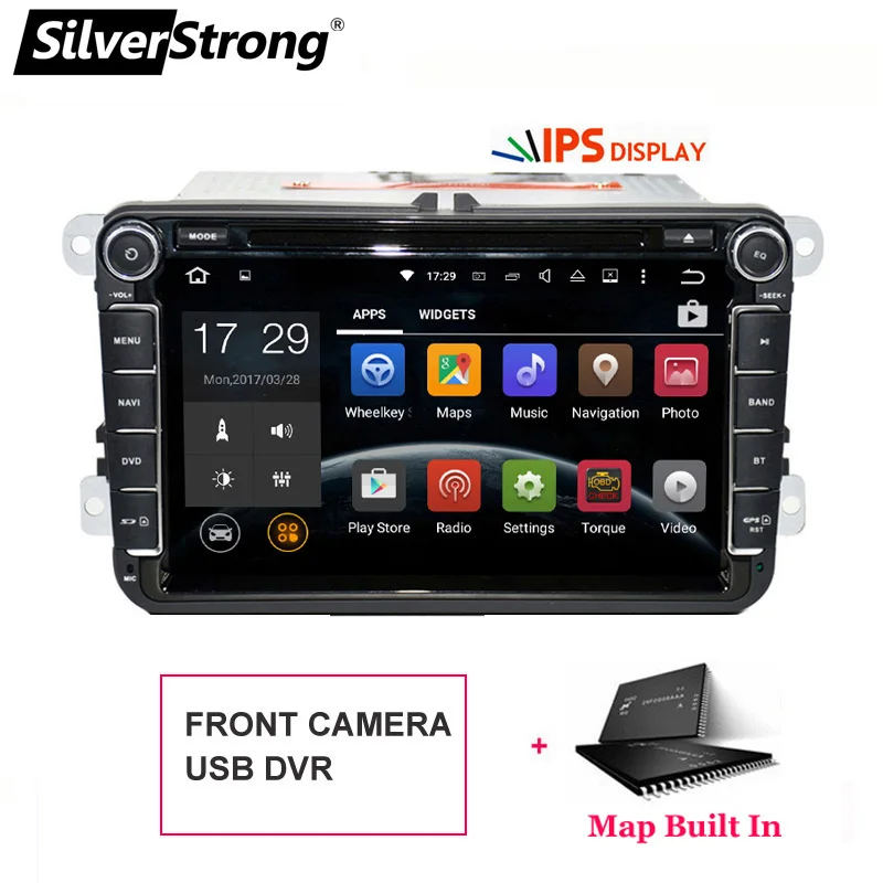 801X30 DVR SilverStrong 2Din ips ANDROID9.0 автомобильный DVD для VW Android для Volkswagen для Passat для гольфа для Polo/Octavia радио для Skoda 801 - Цвет: 801X30 DVR