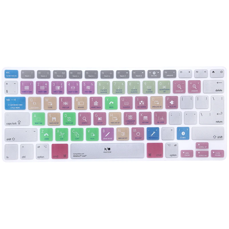 Ярлыки Logic Pro X Клавиатура Обложка ярлык Печатный чехол для MacBook Air Retina 13 &quot15&quot 17