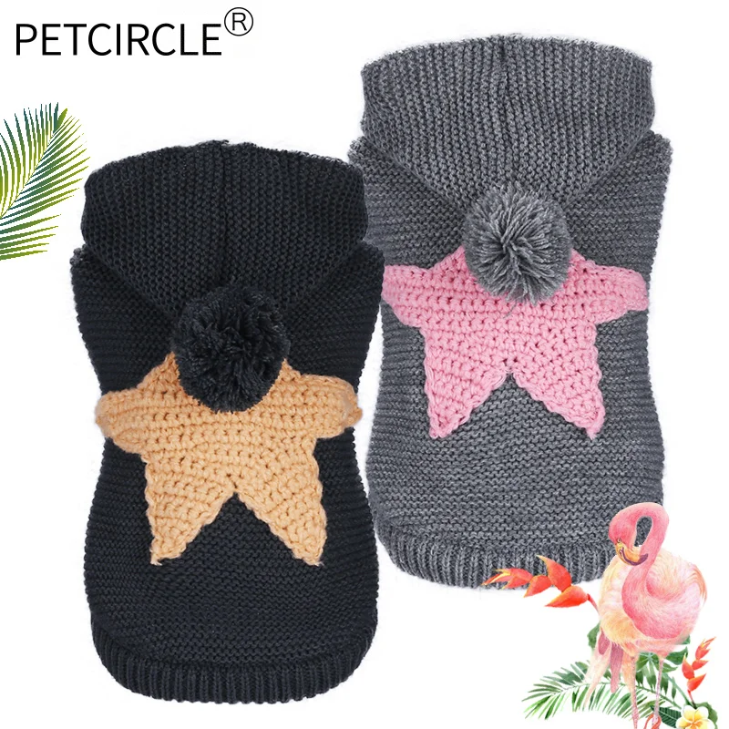 

PETCIRCLE Dog Clothes Teddy Puppy Dog French Bulldog Chihuahau Clothes Dog Autumn Winter Cat Clothes Nordic Starfish Sweater