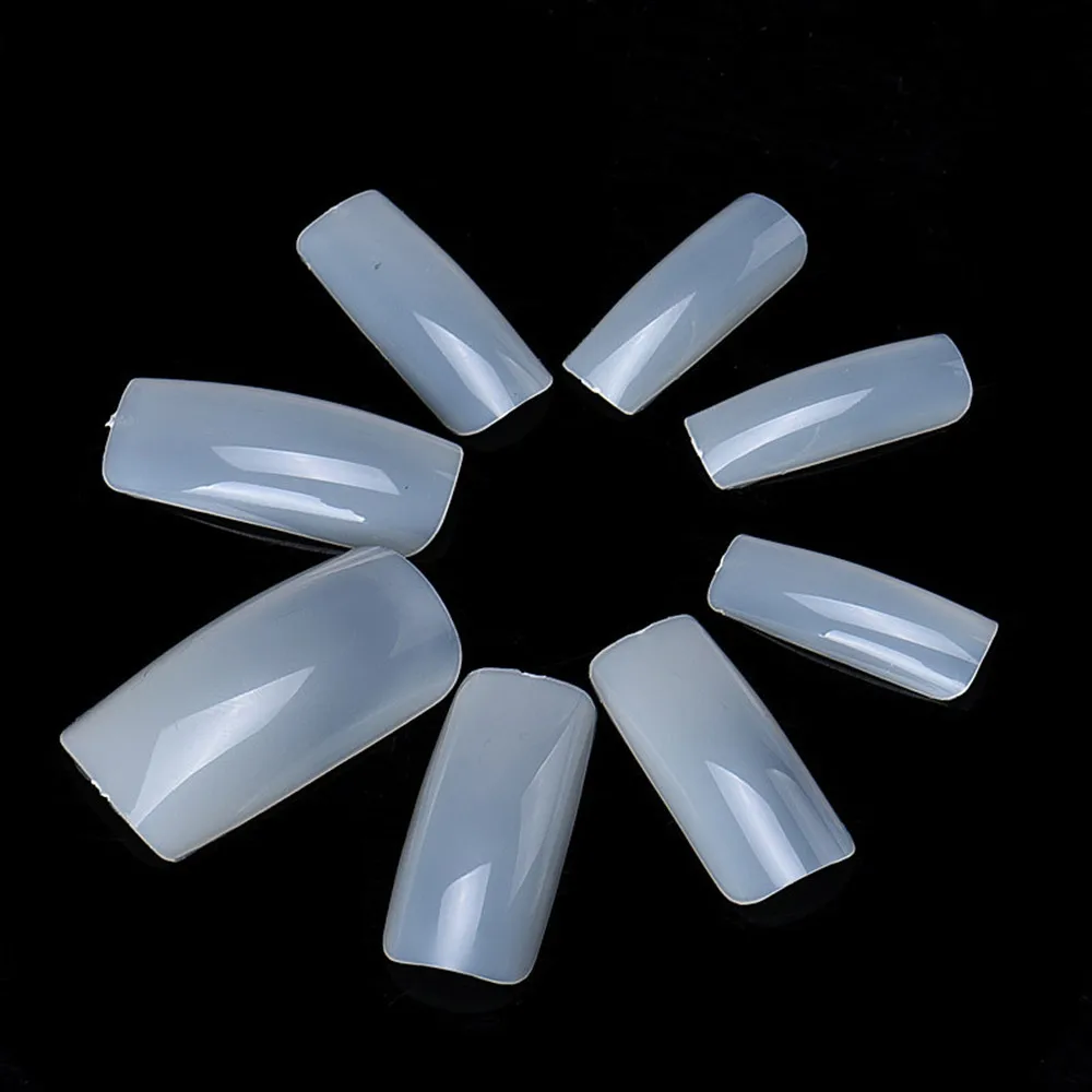 

300packs 500 Full Cover Natural Nails Tips False Nail Art Acrylic Nail Tips ABS material Wholesale Fake Nail A0011XX