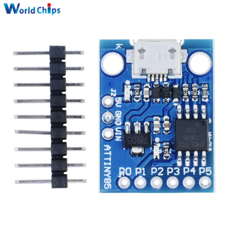 С контактами Attiny85 Digispark Kickstarter макетная плата модуль для Arduino встроенный USB 500 мА 5 В