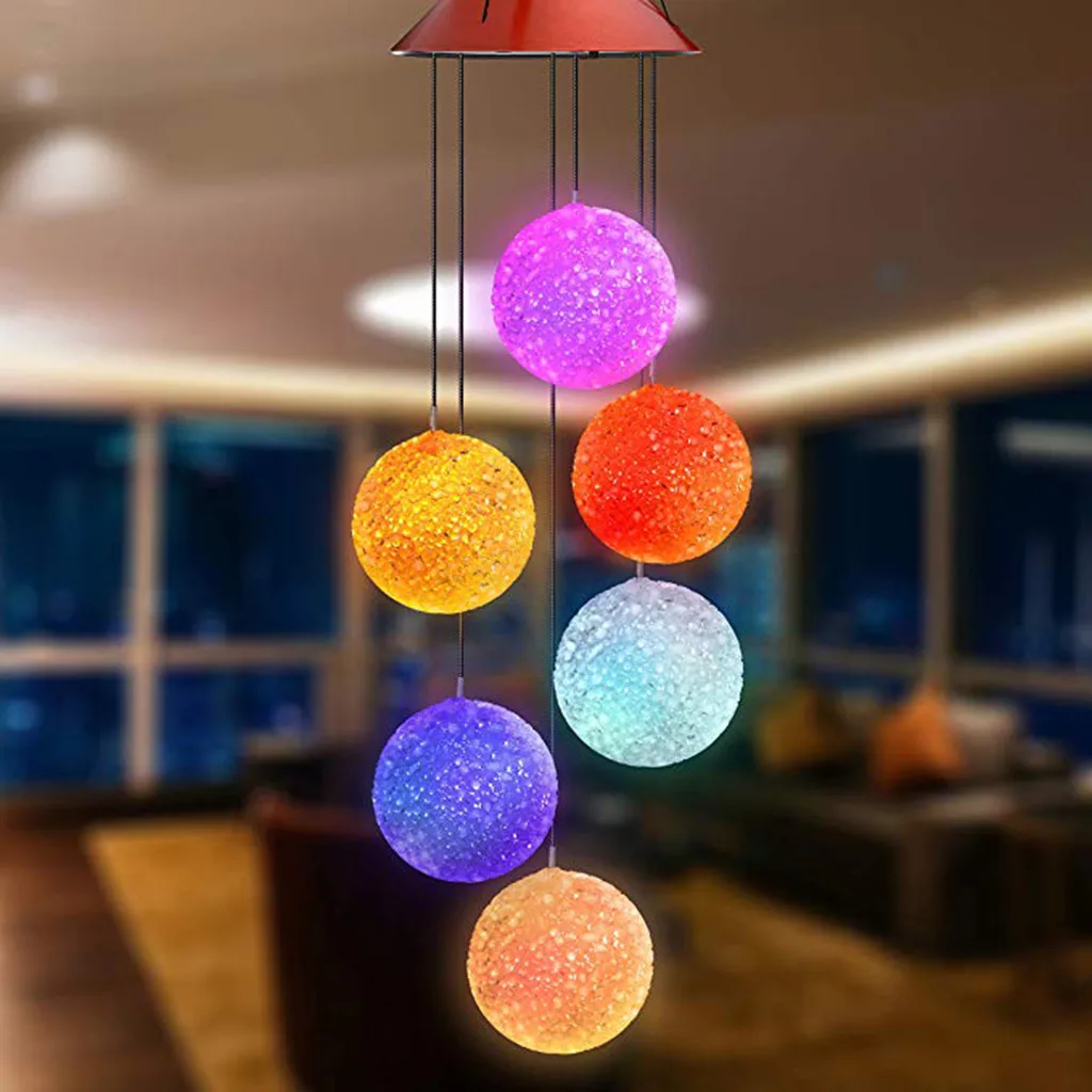 LED Solar Powered Butterfly Wind Chimes Light Home Garden Hanging Lamp Decor Outdoor solar butterfly wind chime energia solar