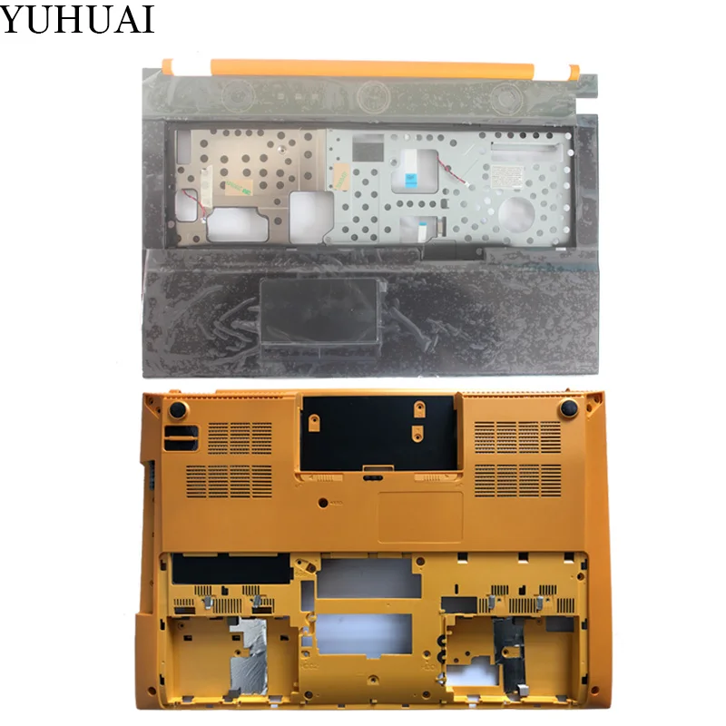 yellow C and D shell Чехол для ноутбука SAMSUNG NP700G7A 700G7A NP700G7C 700G7C Упор для рук крышка BA75-03333B/ноутбук нижний чехол BA75-04316A - Цвет: yellow C and D shell