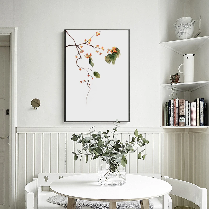 Декоративная Настенная картина Gohipang рисунок акварелью цветами искусством