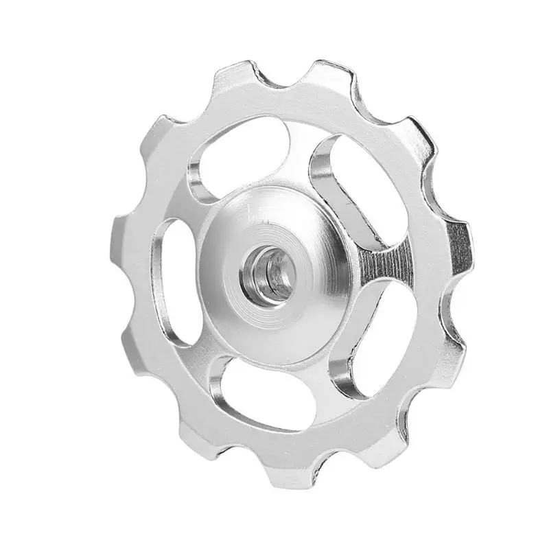Silver MTB 11T задний переключатель передач велосипедный колеса керамический подшипник шкив CNC дорожный велосипед направляющий ролик направляющий часть Велоспорт аксессуар - Цвет: Silver