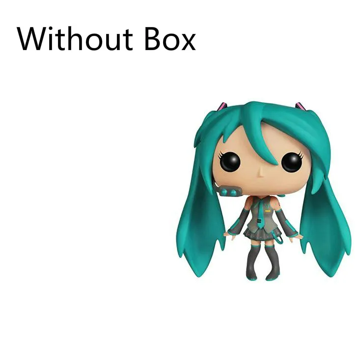 FUNKO POP оригинальная японская квадратная Hatsune Miku виниловая Коллекция Модель игрушки для мальчиков и девочек свадебные фигурки - Цвет: No Box