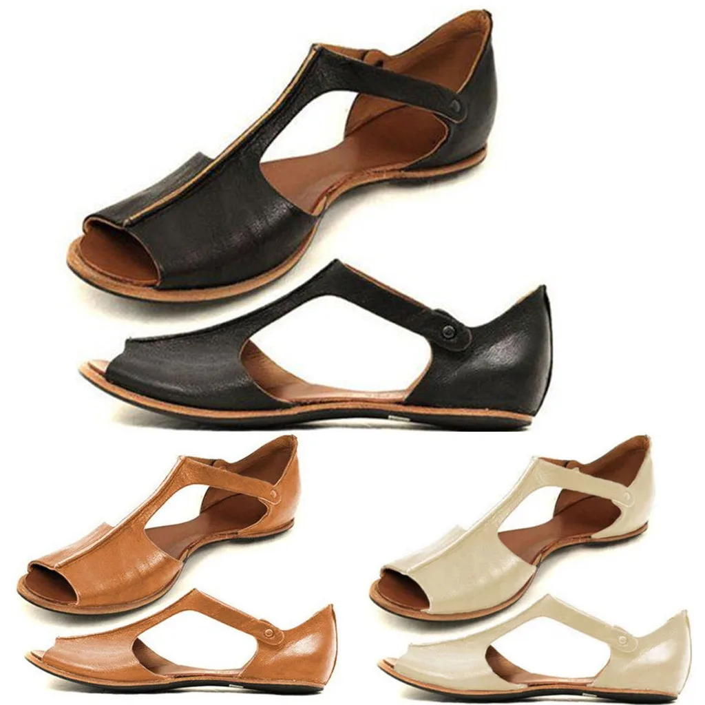 Сандалии SAGACE женские с открытым носком модные пляжные туфли на плоской подошве