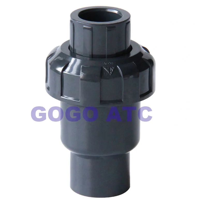 Обратный клапан из ПВХ стандартный пластиковый шаровой обратный для химической