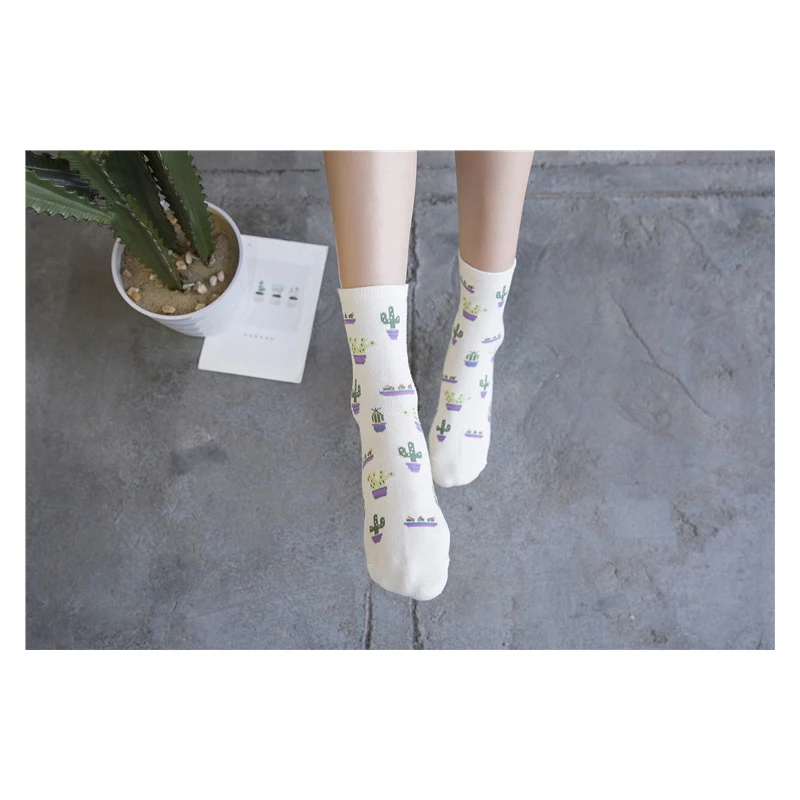 Женские хлопковые носки Charly CAAMP удобные жаккардовые в стиле Харадзюку новинка