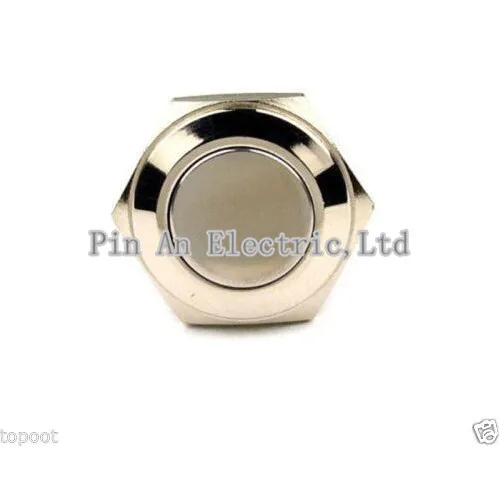 16 мм антивандальный мгновенный металлический кнопочный переключатель из