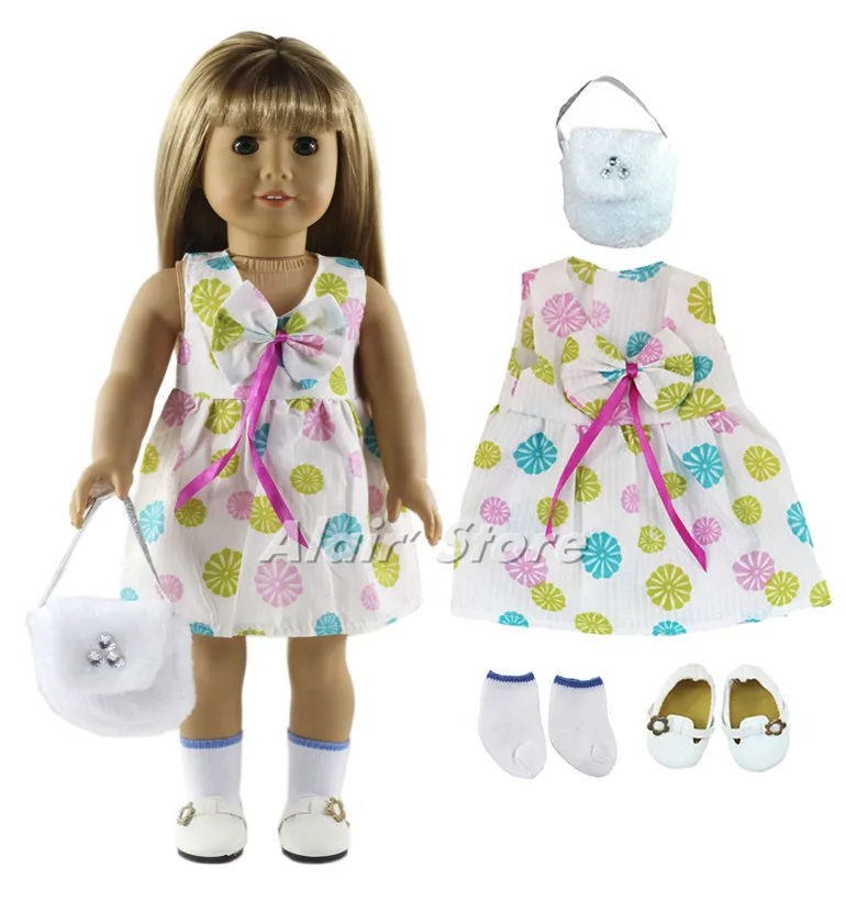 

1 Set Beautful Princess Dress Outfit Doll Clothes for 18'' American Doll A59